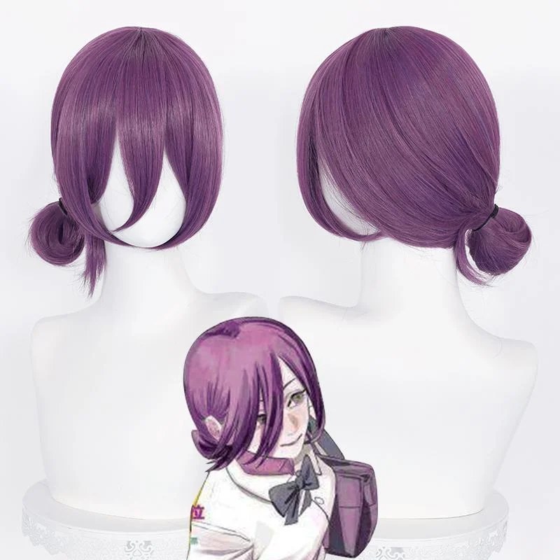 Chainsaw ManThe Movie: Reze Arc Adult Cosplay Wig Purple Short Hair Heat Resistant Synthetic Wigs Halloween Carnival Prop
Chainsaw ManThe Movie: Reze Arc Adult Cosplay Wig Purple Short Hair Heat Resistant Synthetic Wigs Halloween Carnival Prop
