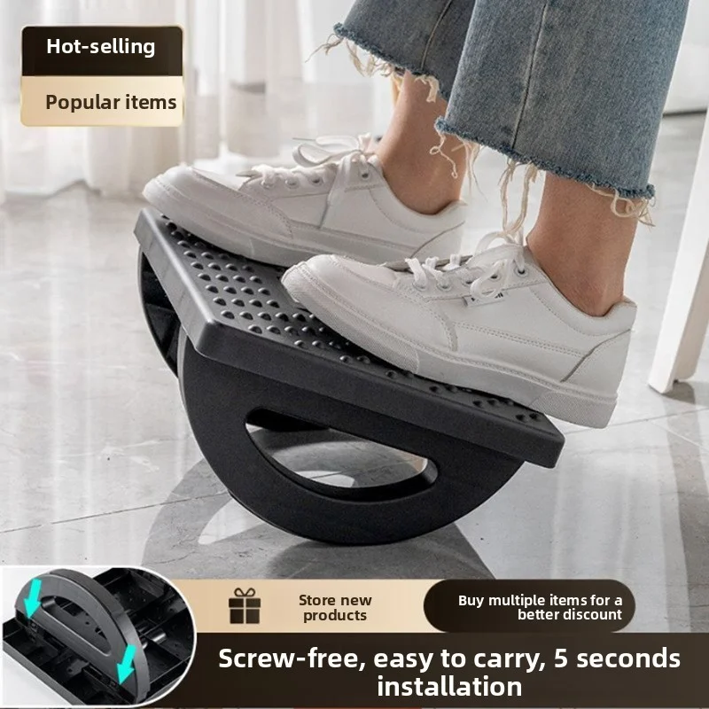Adjustable Ergonomic Foot Rest for Office & Home - Under Desk Foot Stool with Massage Rollers, Relieves Back Pain & Improves Pos
Adjustable Ergonomic Foot Rest for Office & Home - Under Desk Foot Stool with Massage Rollers, Relieves Back Pain & Improves Pos