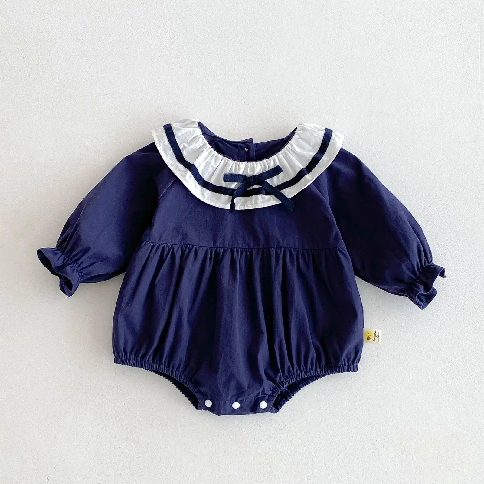 0-3Yrs Newborn Bodysuit Spring Autumn Clothes Baby Romper Lapel Collar Navy Style Romper Long Sleeves Infant Girl Jumpsuit
0-3Yrs Newborn Bodysuit Spring Autumn Clothes Baby Romper Lapel Collar Navy Style Romper Long Sleeves Infant Girl Jumpsuit