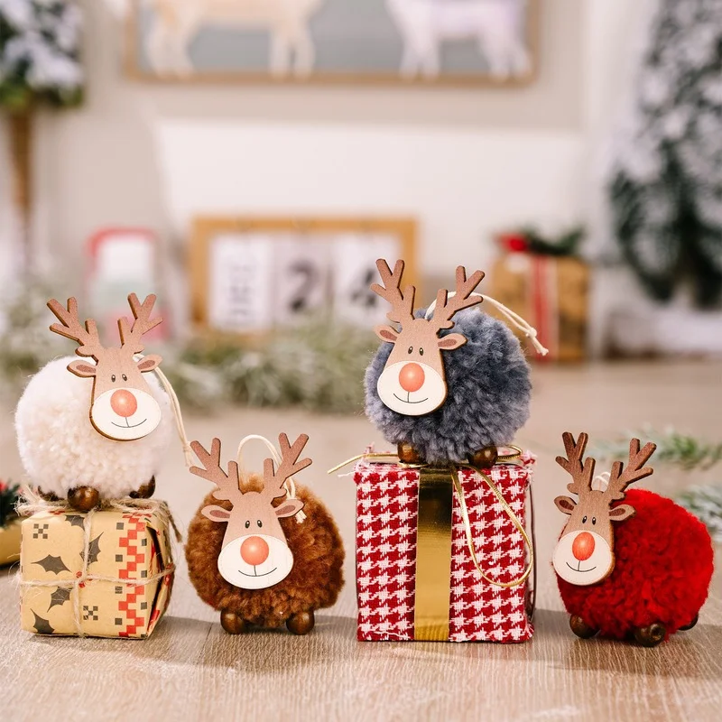 Merry Christmas Ornament plush Deer accessory Craft New Year DIY Santa Claus Pendants Home Furnishing Tree Decoration Gifts
Merry Christmas Ornament plush Deer accessory Craft New Year DIY Santa Claus Pendants Home Furnishing Tree Decoration Gifts