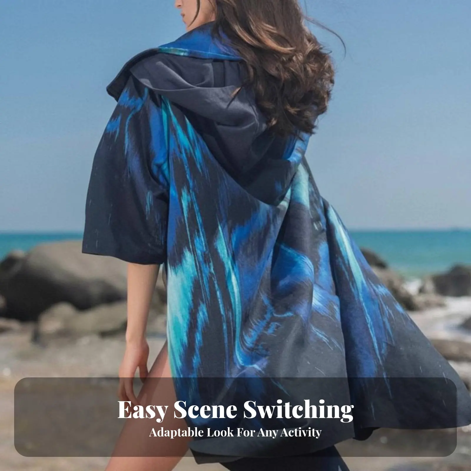Hooded Poncho Quick-Dry, Sun Protection, Wearable Beach Towel, Swimming, Diving, Outdoor Sports, Front Fastener
Hooded Poncho Quick-Dry, Sun Protection, Wearable Beach Towel, Swimming, Diving, Outdoor Sports, Front Fastener
