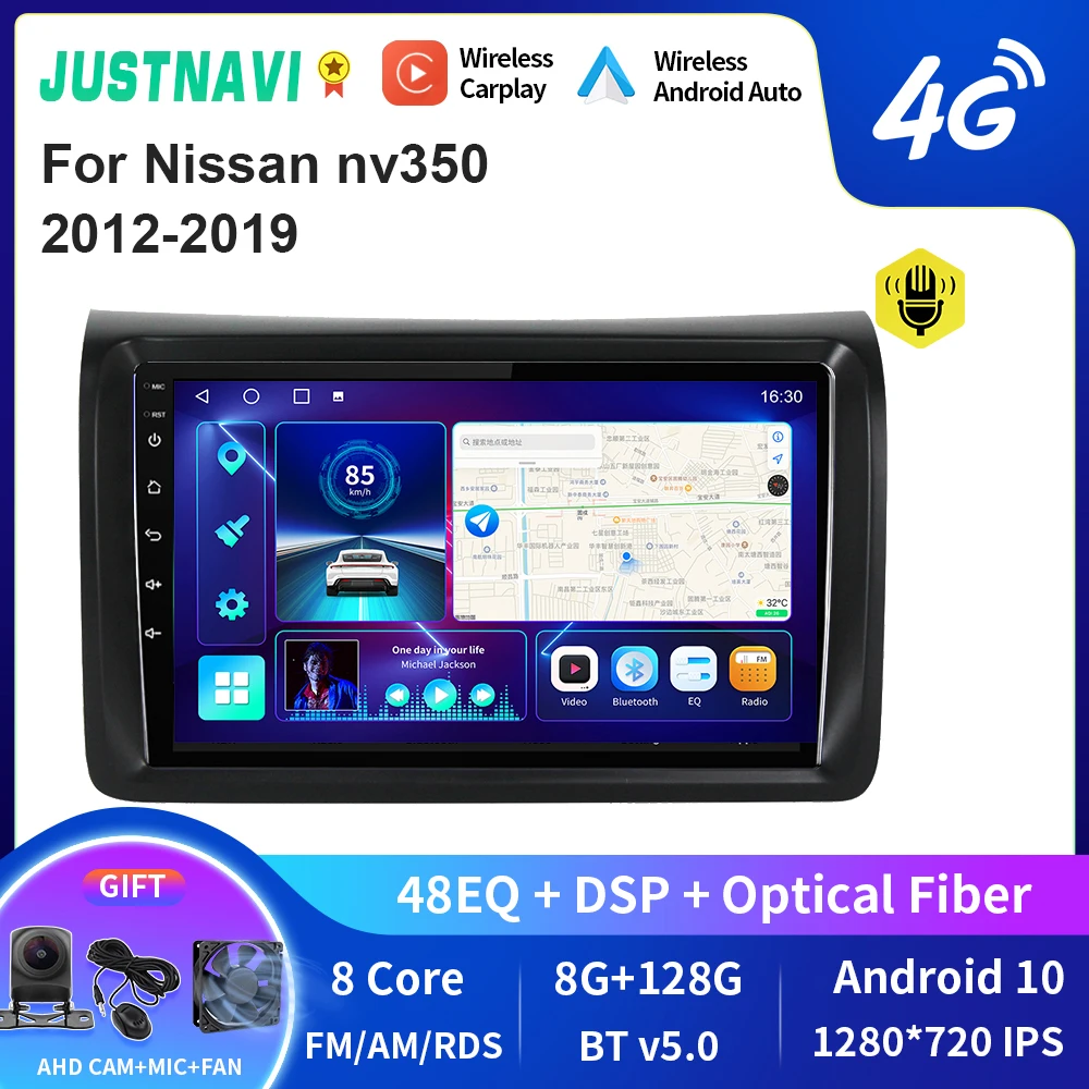 JUSTNAVI QT10 Wireless CarPlay Android Auto Radio For Nissan nv350 2012-2019 Stereo Car Multimedia Video Player GPS DVD
JUSTNAVI QT10 Wireless CarPlay Android Auto Radio For Nissan nv350 2012-2019 Stereo Car Multimedia Video Player GPS DVD