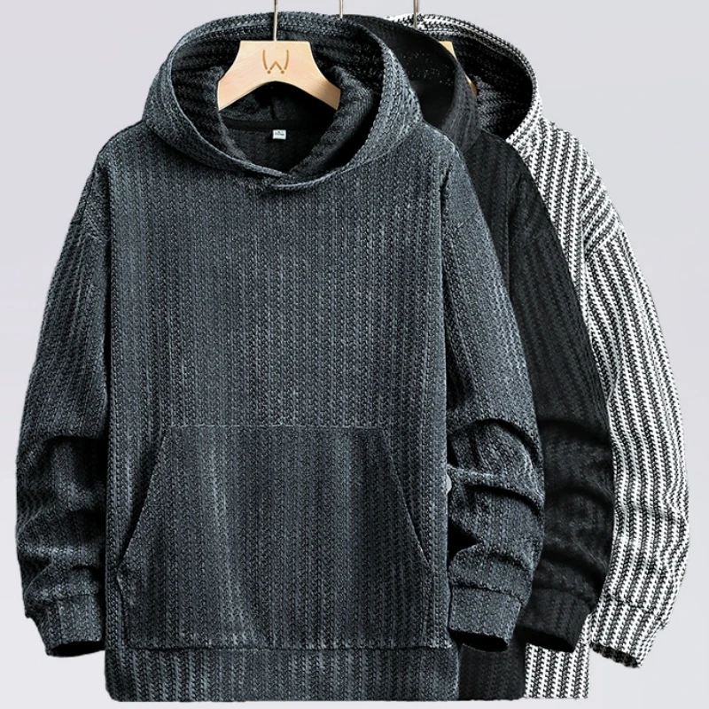 Мужская толстовка с капюшоном, новый модный городской свободный пуловер на осень и зиму.
Мужская толстовка с капюшоном, новый модный городской свободный пуловер на осень и зиму.