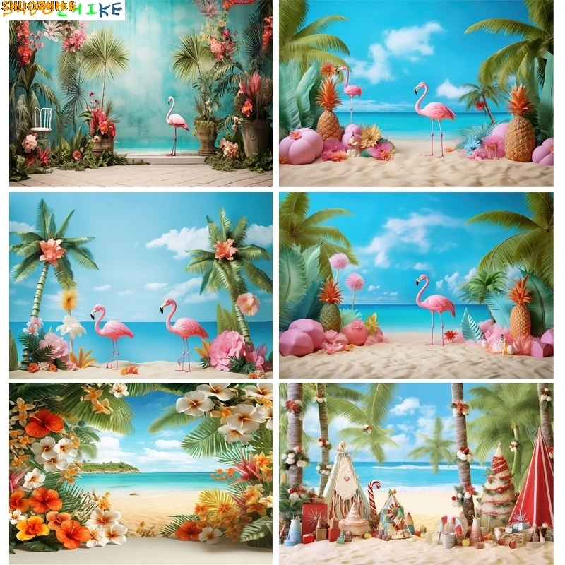 Tropical Holiday Flamingo Ocean Scenery Photography Backdrops Prop Palm-Trees Beach Touris Birthday Party Photo Background HN-01
Tropical Holiday Flamingo Ocean Scenery Photography Backdrops Prop Palm-Trees Beach Touris Birthday Party Photo Background HN-01