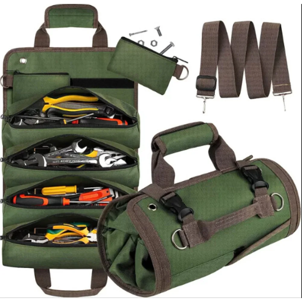 Roll Up Tool Bag Heavy Duty Tool Organizer Multi Pockets Portable Tool Roll Bag Oxford Cloth Tool Pouch for Electrician
Roll Up Tool Bag Heavy Duty Tool Organizer Multi Pockets Portable Tool Roll Bag Oxford Cloth Tool Pouch for Electrician