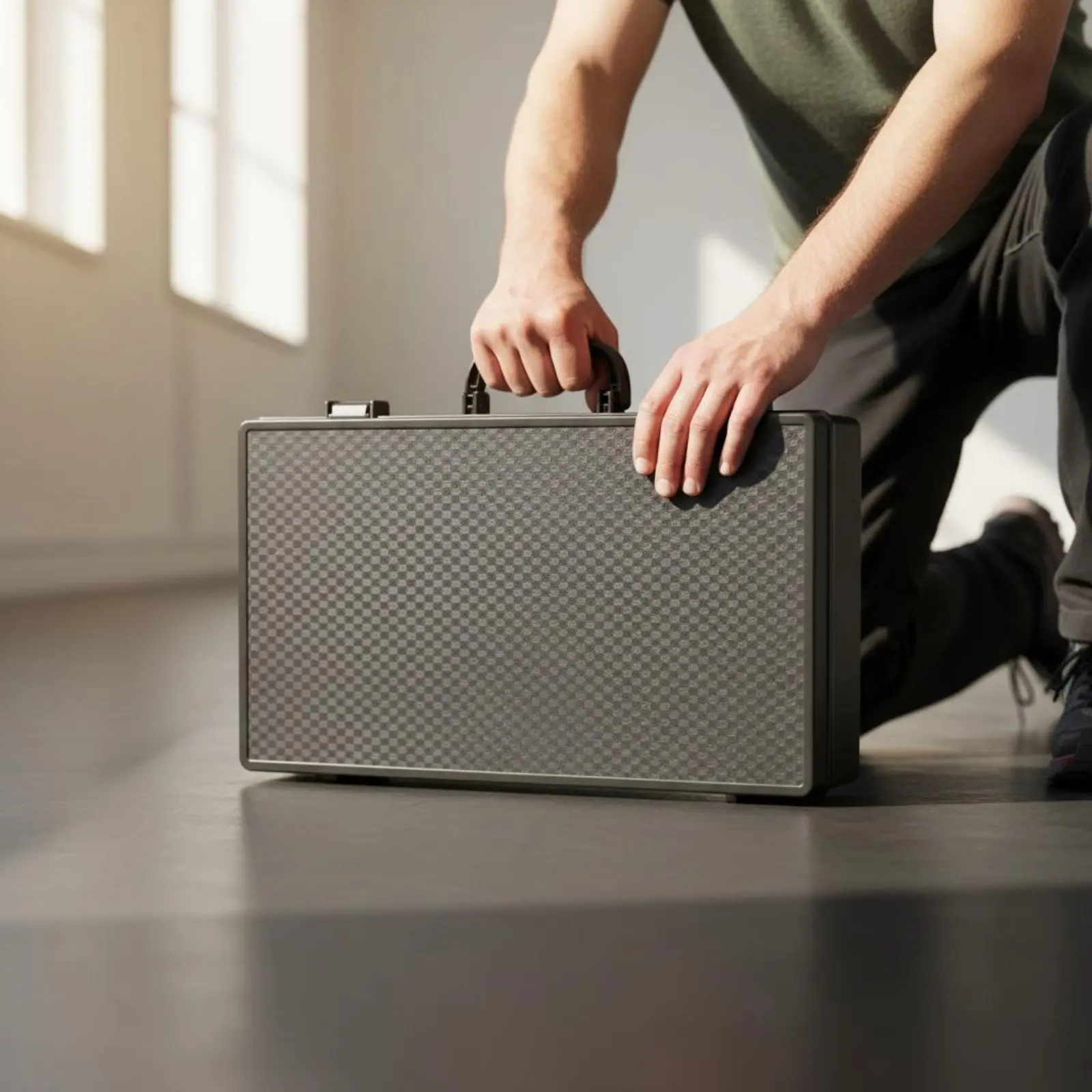 Portable Audio Device Carrying Case Sturdy Duty Waterproof Equipment Protective Case Water-Resistant Equipment Box for Musicians
Portable Audio Device Carrying Case Sturdy Duty Waterproof Equipment Protective Case Water-Resistant Equipment Box for Musicians
