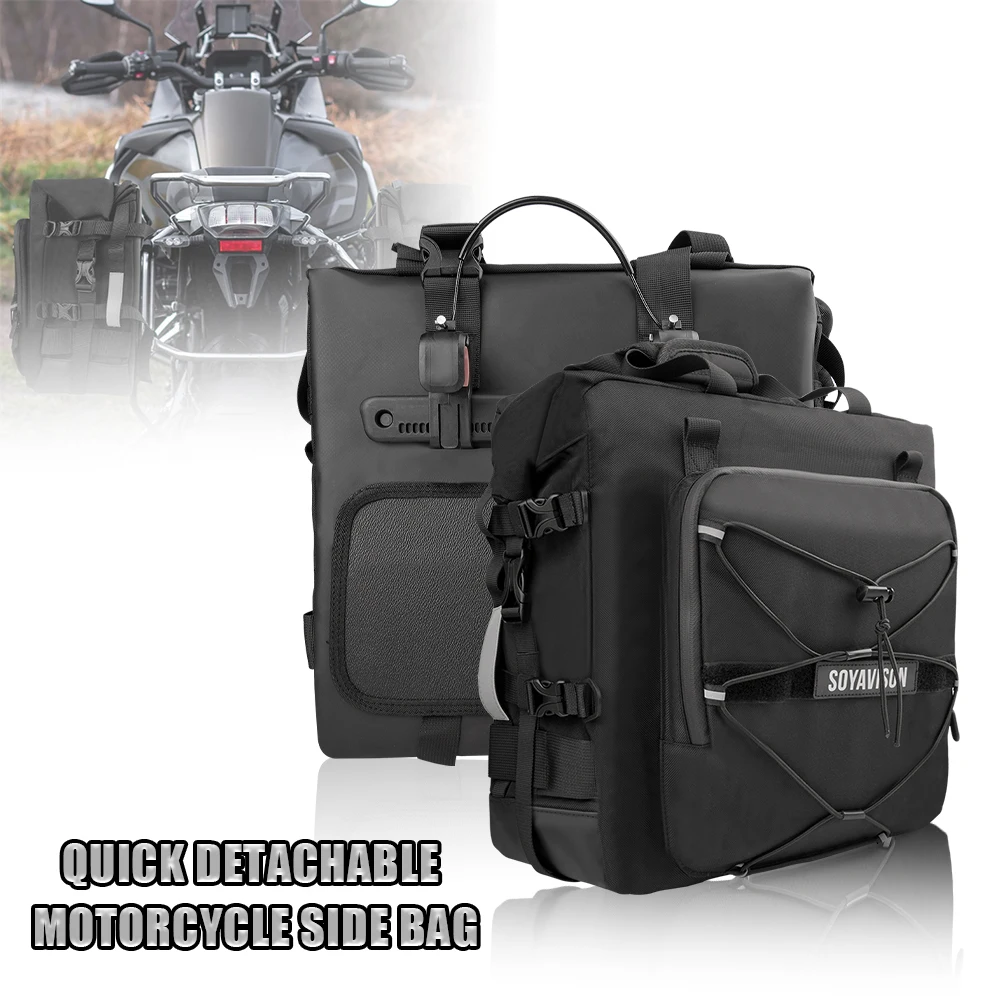 Waterproof Motorcycle Saddlebag Side Bag For BMW R1200GS ADV KAWASAKI YAMAHA Honda Suzuki Travel Motorbike Luggage Rear Seat Bag
Waterproof Motorcycle Saddlebag Side Bag For BMW R1200GS ADV KAWASAKI YAMAHA Honda Suzuki Travel Motorbike Luggage Rear Seat Bag