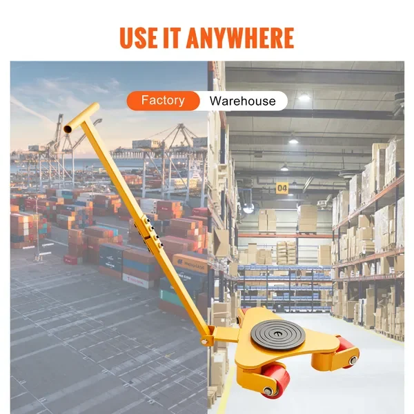 Industrial Machinery Dolly with 360° Swivel Wheels, Heavy-Duty Carbon Steel Skate for Warehouse and Workshop
Industrial Machinery Dolly with 360° Swivel Wheels, Heavy-Duty Carbon Steel Skate for Warehouse and Workshop
