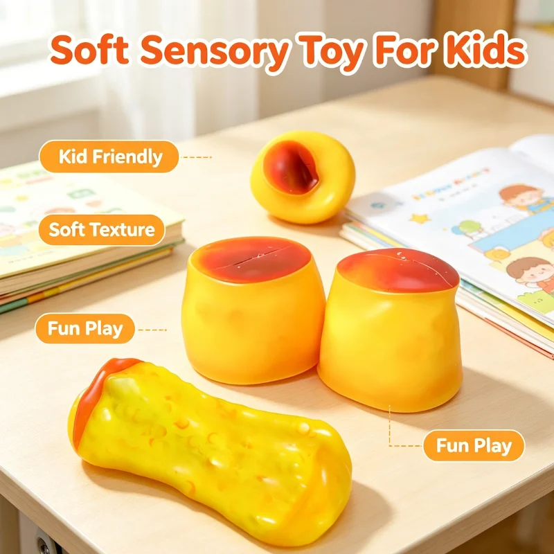 Anxiety Relief Sound Squishy Toy Realistic Caramel Pudding Super Soft Squeeze Stress Relief Vent Toy Gift For Kids & Adults
Anxiety Relief Sound Squishy Toy Realistic Caramel Pudding Super Soft Squeeze Stress Relief Vent Toy Gift For Kids & Adults