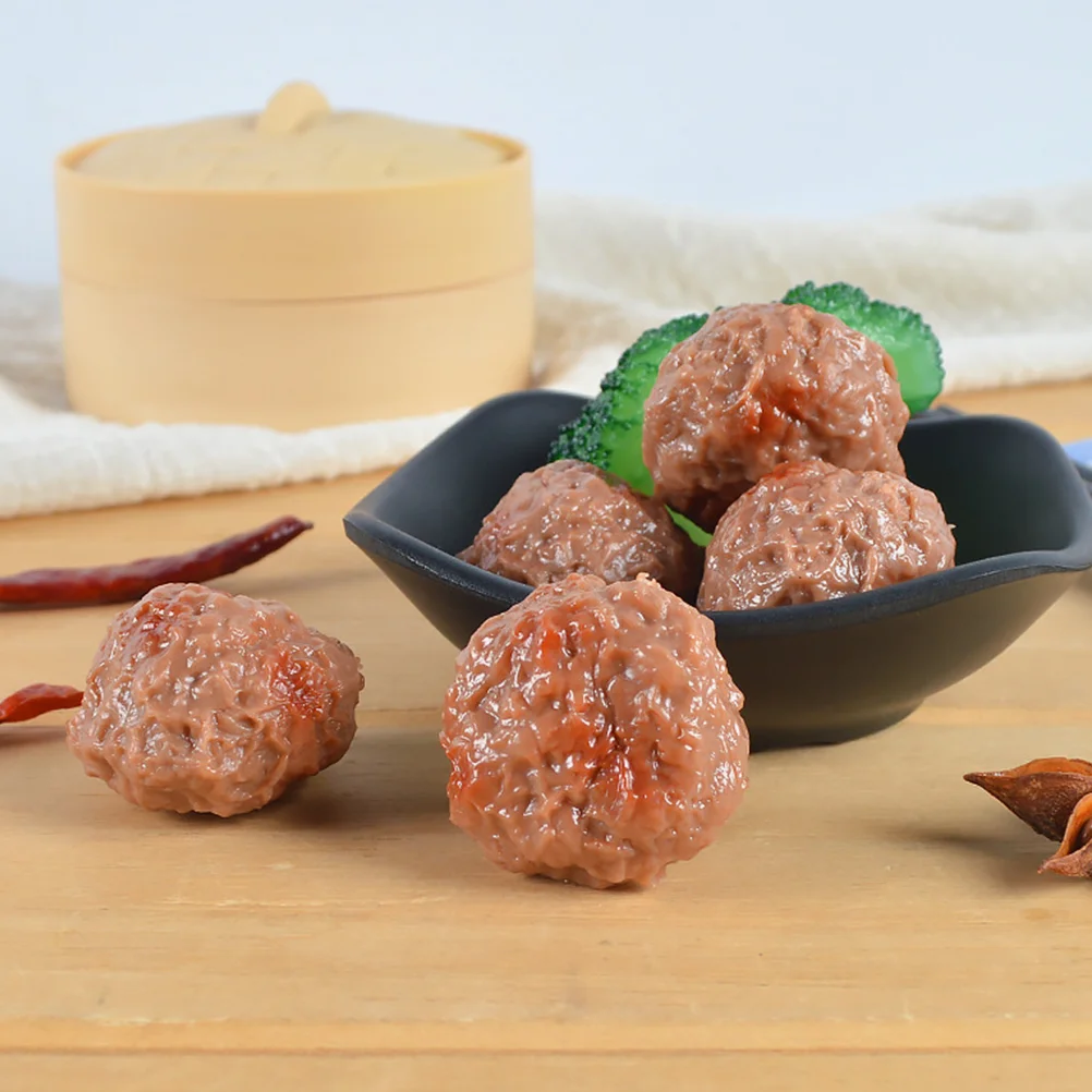 8 Pcs Simulated Beef Props PVC Artificial Food Translucent Fake Cooked Meatballs Simulation Lifelike Decor Kitchen
8 Pcs Simulated Beef Props PVC Artificial Food Translucent Fake Cooked Meatballs Simulation Lifelike Decor Kitchen