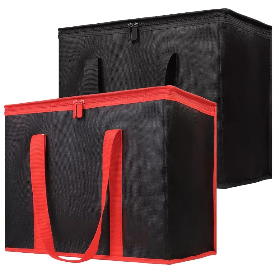 Insulated Food Delivery Bag XLarge Insulated Reusable Grocery Bags with Zippered Top Cooler Bags for Travel Camping Catering Sh
Insulated Food Delivery Bag XLarge Insulated Reusable Grocery Bags with Zippered Top Cooler Bags for Travel Camping Catering Sh
