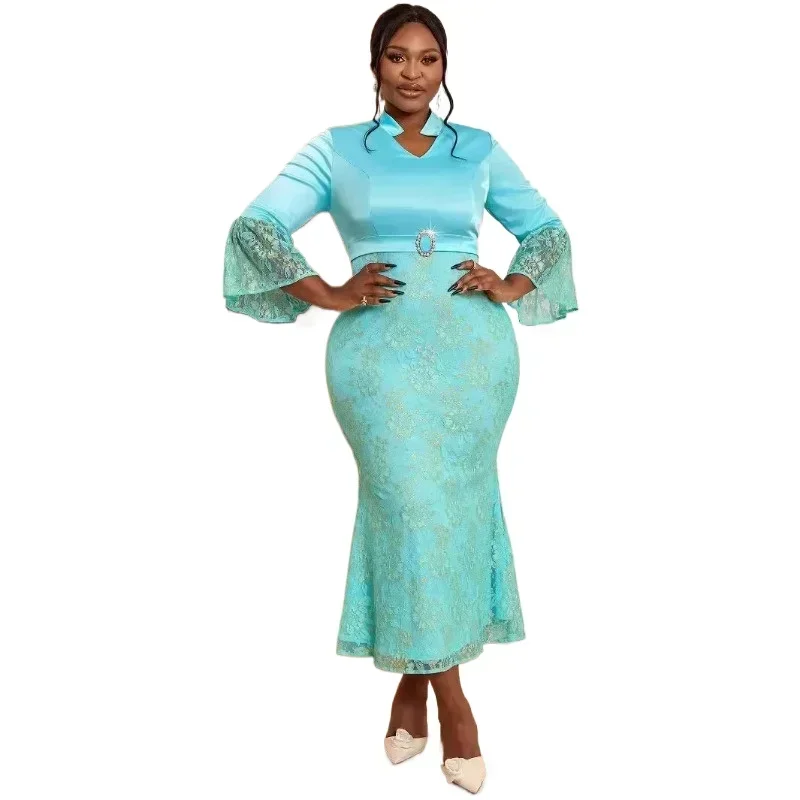 2025 African Party Evening Dresses for Women Autumn Africa 3/4 Sleeve V-neck Long Maxi Christmas Dress Outfit Africa Clothing
2025 African Party Evening Dresses for Women Autumn Africa 3/4 Sleeve V-neck Long Maxi Christmas Dress Outfit Africa Clothing