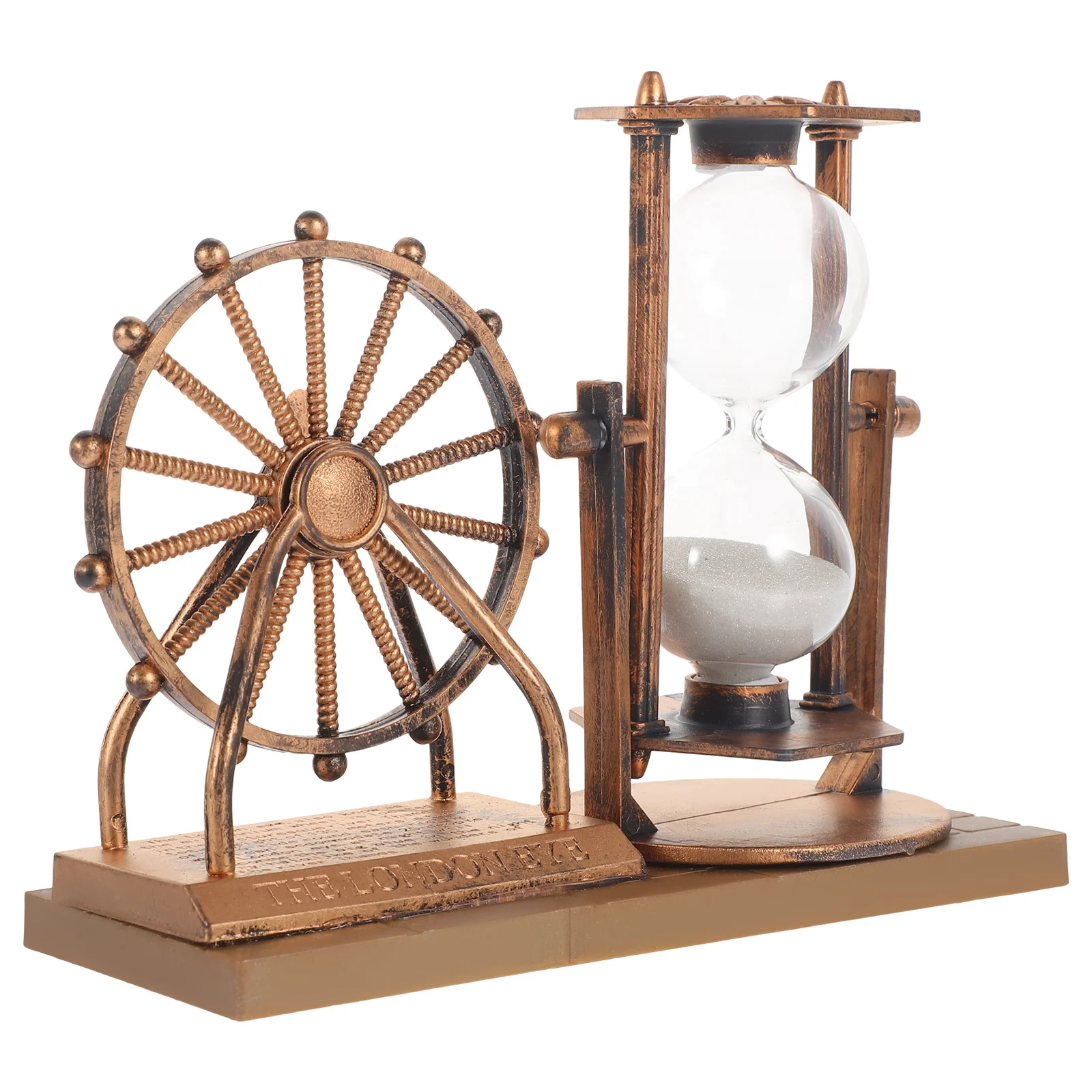 Vintage Ferris Wheel Hourglass Golden Desktop Decor For Home Office Coffee Shop Durable Creative Flowing
Vintage Ferris Wheel Hourglass Golden Desktop Decor For Home Office Coffee Shop Durable Creative Flowing