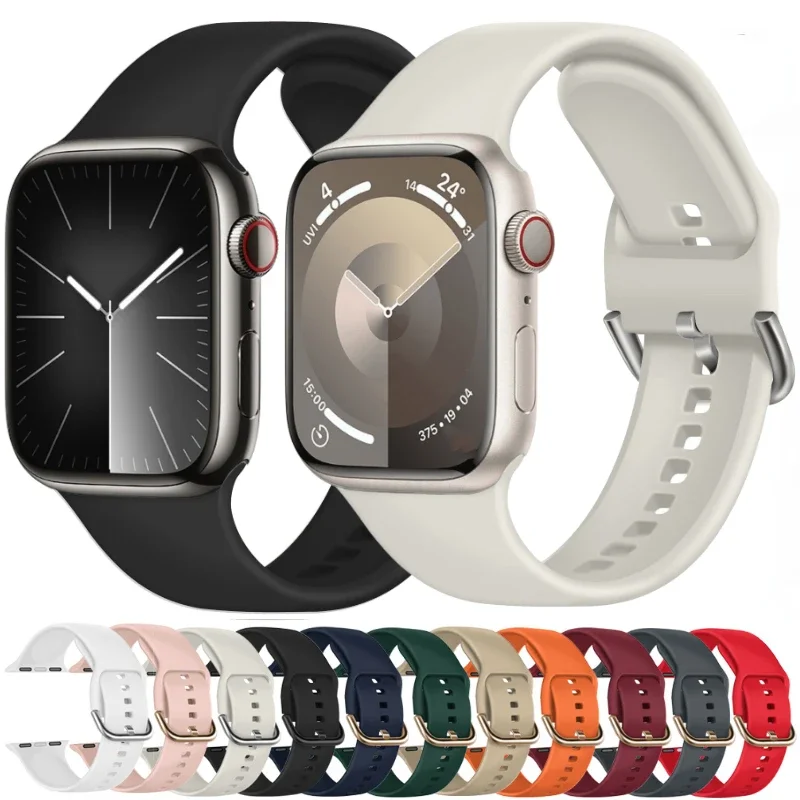 Силиконовый ремешок для Apple Watch Band 11 10 9 8 7 46 мм 42 мм 45 мм 41 мм Ultra 3 49 мм Спортивный браслет iWatch 6 5 4 SE 44 мм 40 мм Ремень
Силиконовый ремешок для Apple Watch Band 11 10 9 8 7 46 мм 42 мм 45 мм 41 мм Ultra 3 49 мм Спортивный браслет iWatch 6 5 4 SE 44 мм 40 мм Ремень