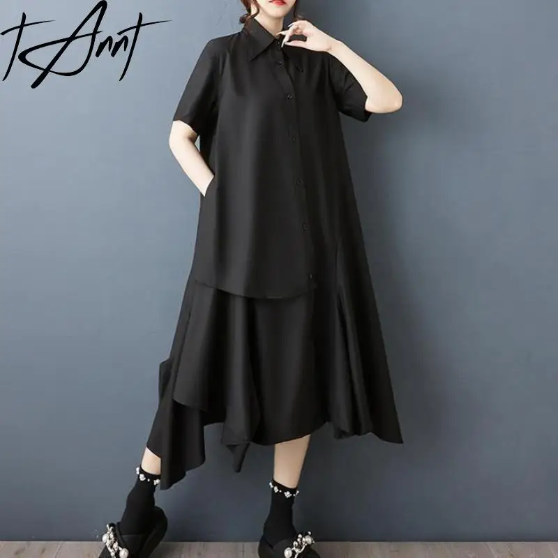 Tannt Women Dress Asymmetrical Patchwork Long Shirts Dresses Irregular Fashion Loose V-neck Summer Long Shirt Dresses 2025 New
Tannt Women Dress Asymmetrical Patchwork Long Shirts Dresses Irregular Fashion Loose V-neck Summer Long Shirt Dresses 2025 New