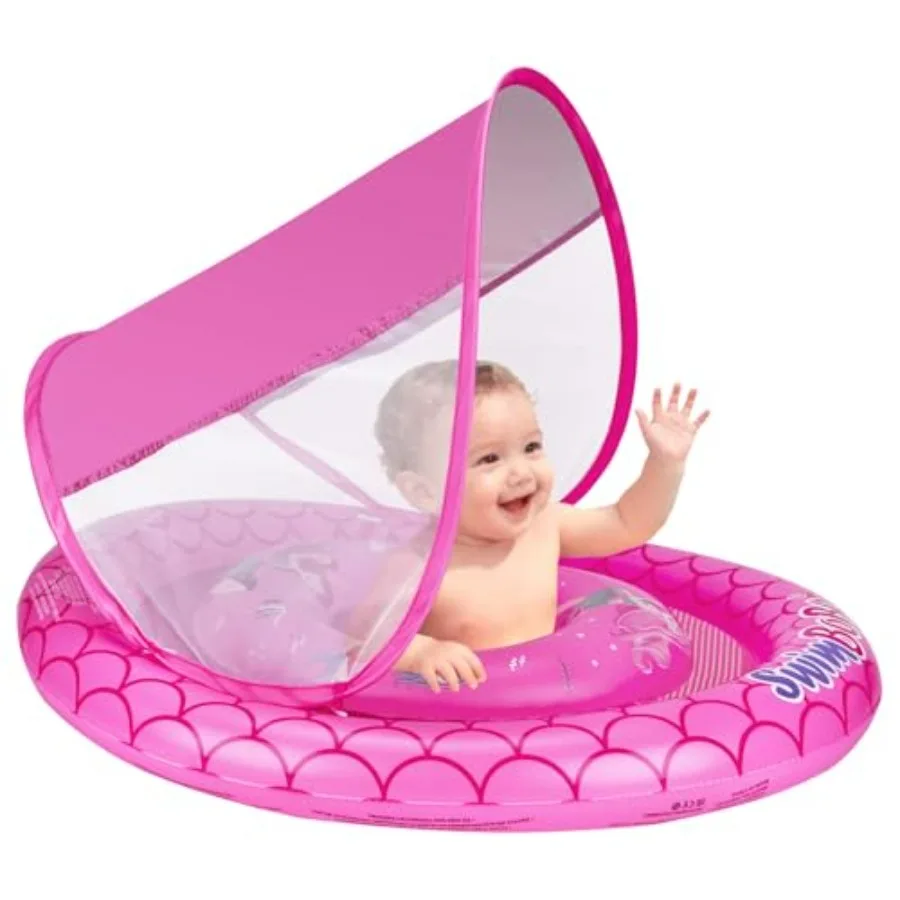 Baby Pool Float Ring with Adjustable Sun Canopy and Safety Seat Pool Toy for Age of 6-36 Months
Baby Pool Float Ring with Adjustable Sun Canopy and Safety Seat Pool Toy for Age of 6-36 Months