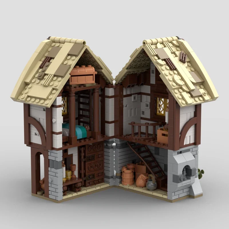 diy customized MOC building block toy Medieval warehouse model 904 pieces creative festival gift
diy customized MOC building block toy Medieval warehouse model 904 pieces creative festival gift