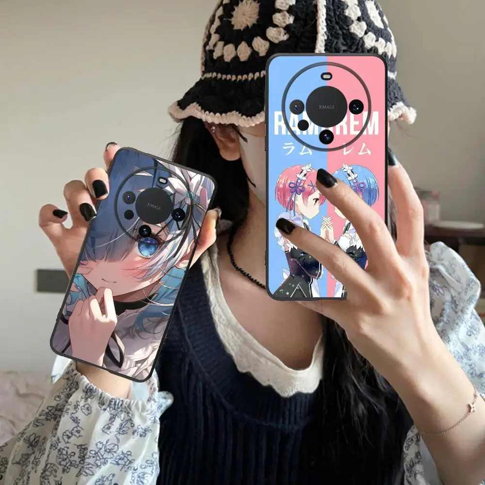 Чехол для телефона REM RAM Emilia Waifu для Huawei Mate 60 50 40 30 20 10 Pro Plus Lite E 5G, черный, красивый, роскошный 
Чехол для телефона REM RAM Emilia Waifu для Huawei Mate 60 50 40 30 20 10 Pro Plus Lite E 5G, черный, красивый, роскошный