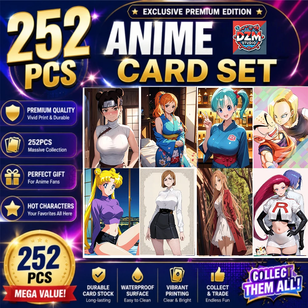 252PCS Japanese Anime Card Complete Set Rare Manga Collectible Flash Card Toy Gifts
252PCS Japanese Anime Card Complete Set Rare Manga Collectible Flash Card Toy Gifts