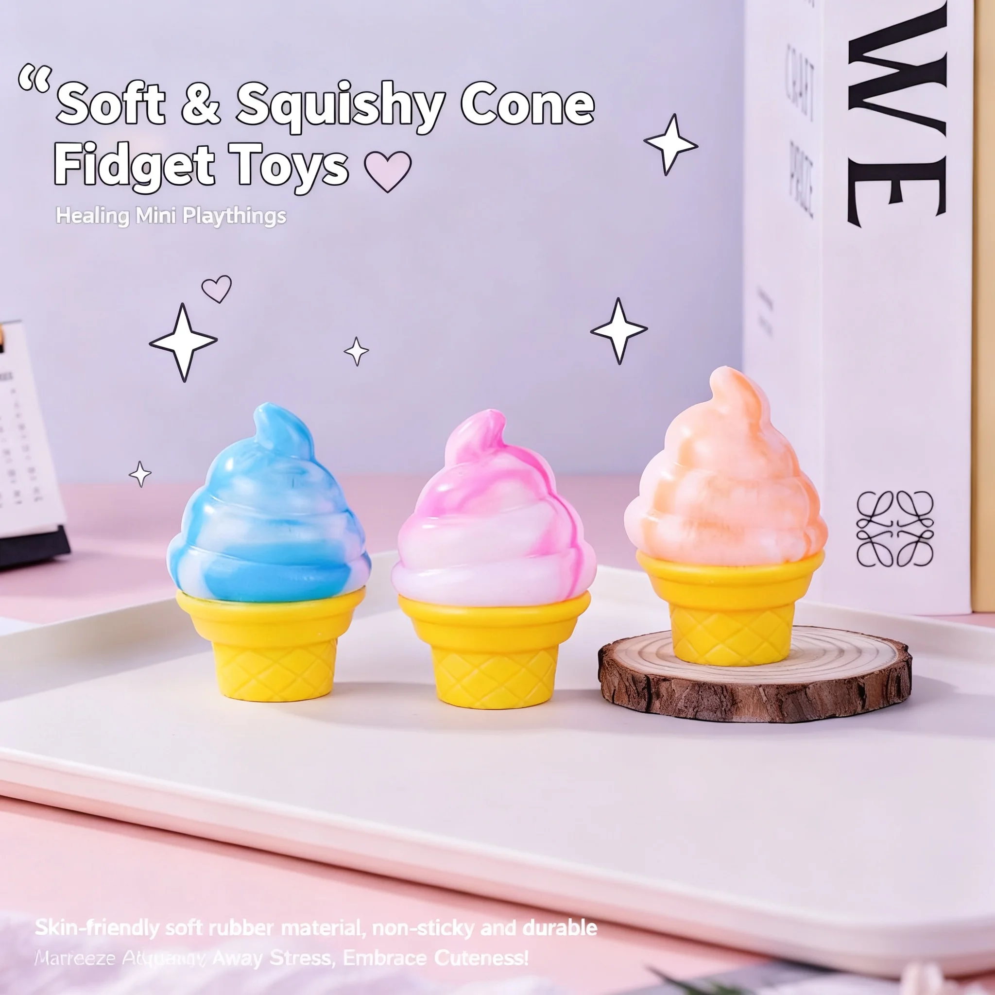 Dual Color Maltose Ice Cream Squishy Toy Stress Relief Cone Shape Novelty Dessert Fidget Toys Wholesale
Dual Color Maltose Ice Cream Squishy Toy Stress Relief Cone Shape Novelty Dessert Fidget Toys Wholesale