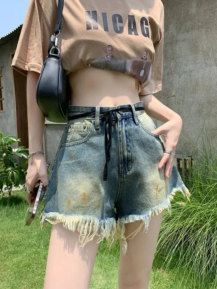 Summer New High Waist Slim Denim Women Shorts Fashion Street Casual Loose Woman Shorts Simple Basic Blue A-Line Shorts Female
Summer New High Waist Slim Denim Women Shorts Fashion Street Casual Loose Woman Shorts Simple Basic Blue A-Line Shorts Female