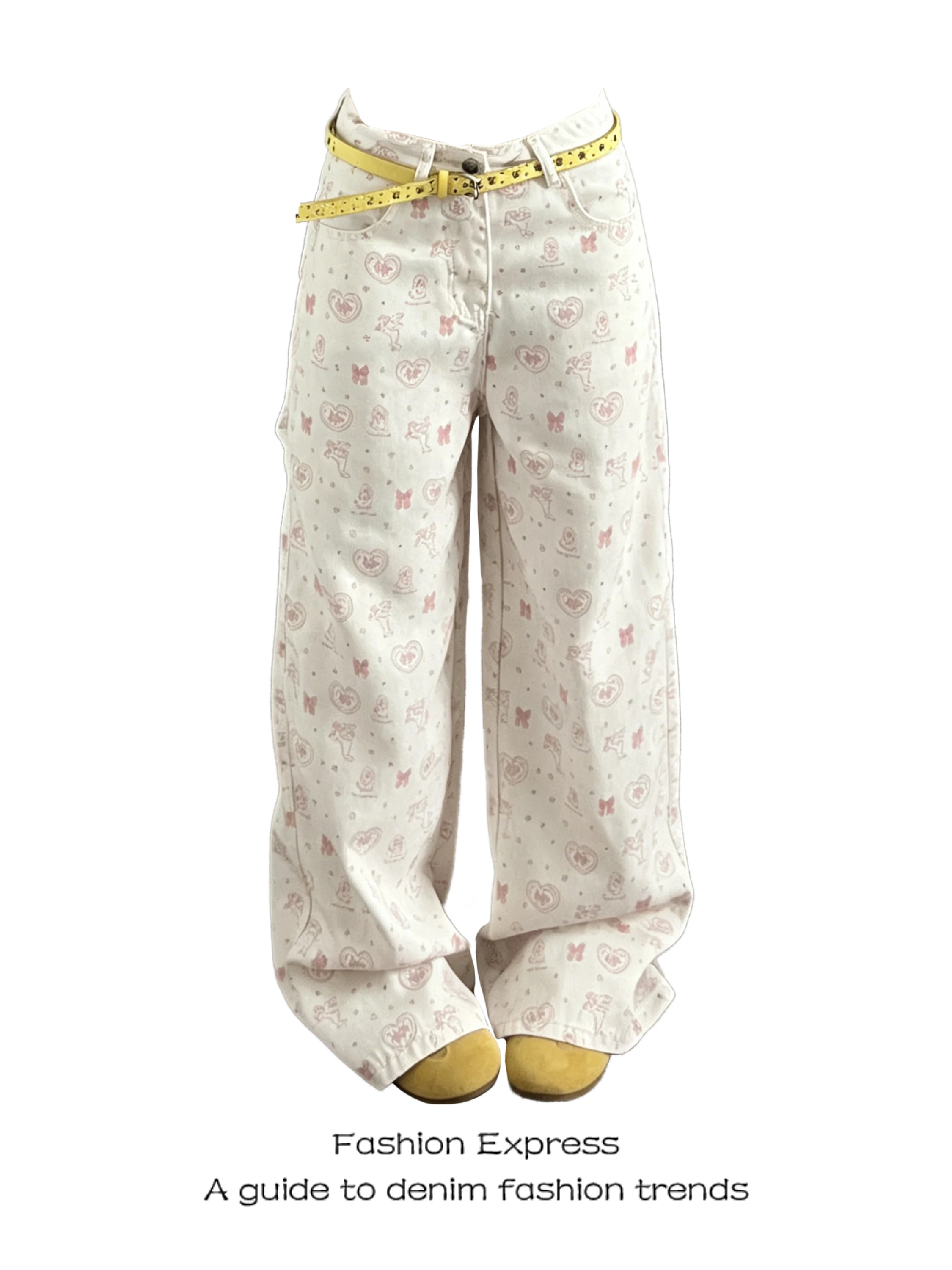 Knot Wide Leg Jeans Women Summer Anti Aging Cartoon Print Sweet Loose Floor Length Casual Long Pants High Waist Denim
Knot Wide Leg Jeans Women Summer Anti Aging Cartoon Print Sweet Loose Floor Length Casual Long Pants High Waist Denim