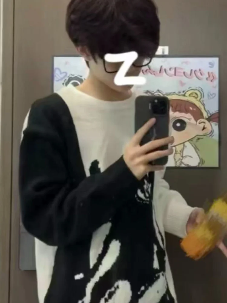 Мужской вязаный свитер в американском ретро-стиле, осенне-зимний, теплый, с узором, на молнии, свободного кроя
Мужской вязаный свитер в американском ретро-стиле, осенне-зимний, теплый, с узором, на молнии, свободного кроя