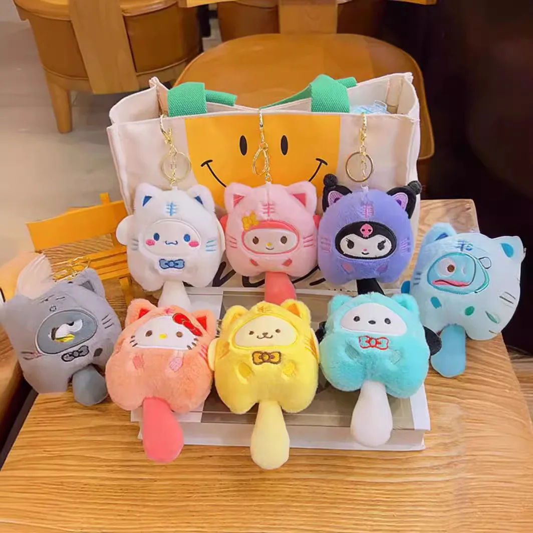 Sanrio Kuromi Cinnamoroll Plush Doll Keychain Kawaii Anime Cartoon Backpack Cute Pendant Stuffed Decoration Toys Children's Gift
Sanrio Kuromi Cinnamoroll Plush Doll Keychain Kawaii Anime Cartoon Backpack Cute Pendant Stuffed Decoration Toys Children's Gift