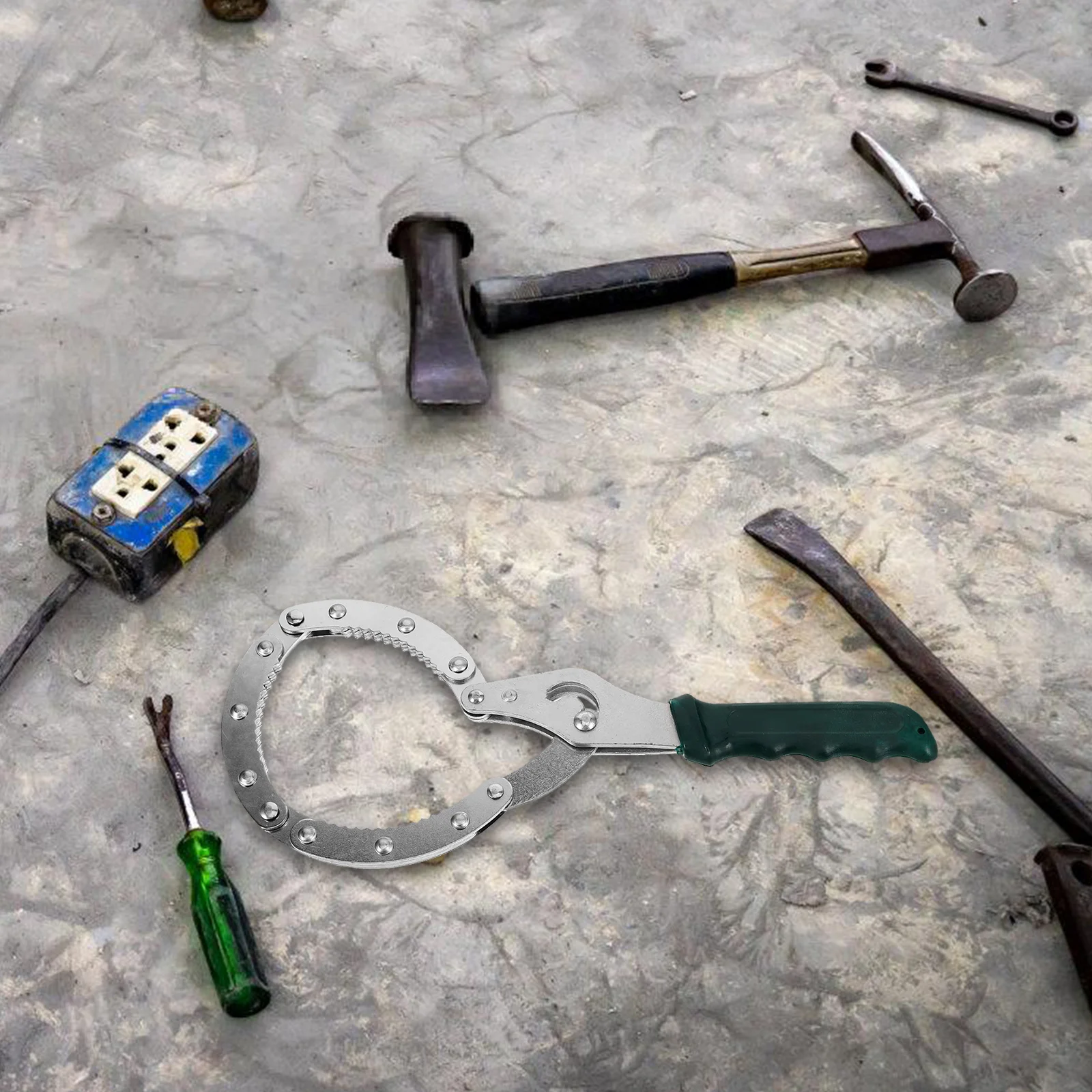 Oil Filter Wrench Green Handle Adjustable Spanner Pliers For Oil Change Automotive Repair Kit Durable Steel Construction
Oil Filter Wrench Green Handle Adjustable Spanner Pliers For Oil Change Automotive Repair Kit Durable Steel Construction