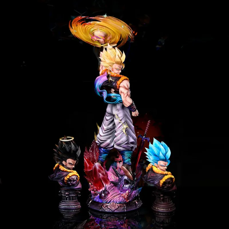 45 см JT Studio Yun Qi Гогета: Трехголовые резные фигурки персонажей аниме Dragon Ball, коллекционные модели GK ручной работы, украшения, подарки
45 см JT Studio Yun Qi Гогета: Трехголовые резные фигурки персонажей аниме Dragon Ball, коллекционные модели GK ручной работы, украшения, подарки