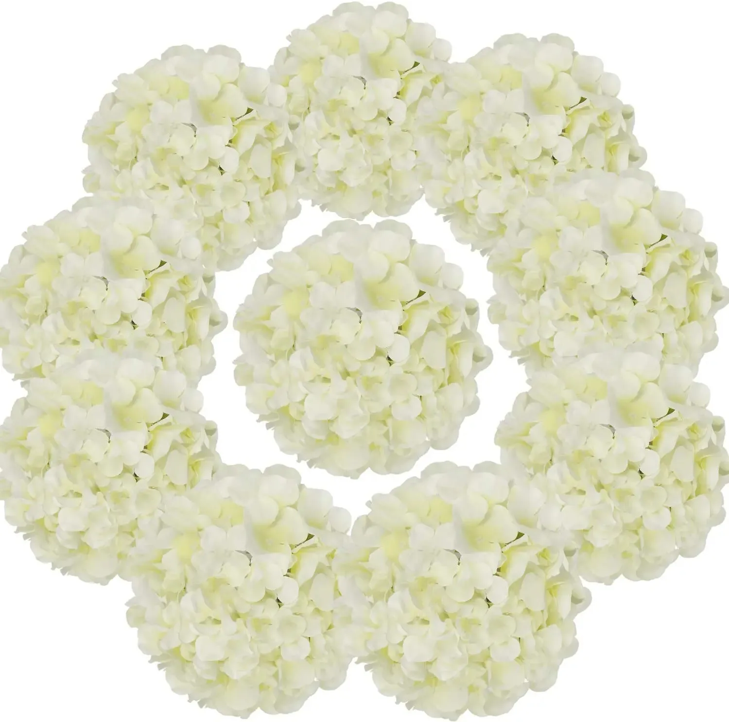 10PACK Silk Hydrangea Flowers Artificial Flowers Heads Full Hydrangea with Stems
10PACK Silk Hydrangea Flowers Artificial Flowers Heads Full Hydrangea with Stems