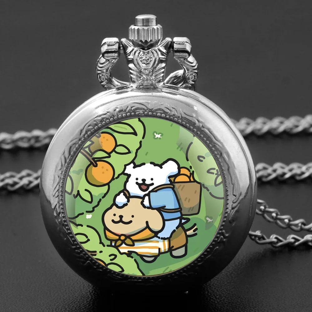 Two Puppies Cute Cartoon Vintage Glass Dome Quartz Pocket Watch Chain Linked Timepiece Pendant for Men Women Children As Gifts
Two Puppies Cute Cartoon Vintage Glass Dome Quartz Pocket Watch Chain Linked Timepiece Pendant for Men Women Children As Gifts