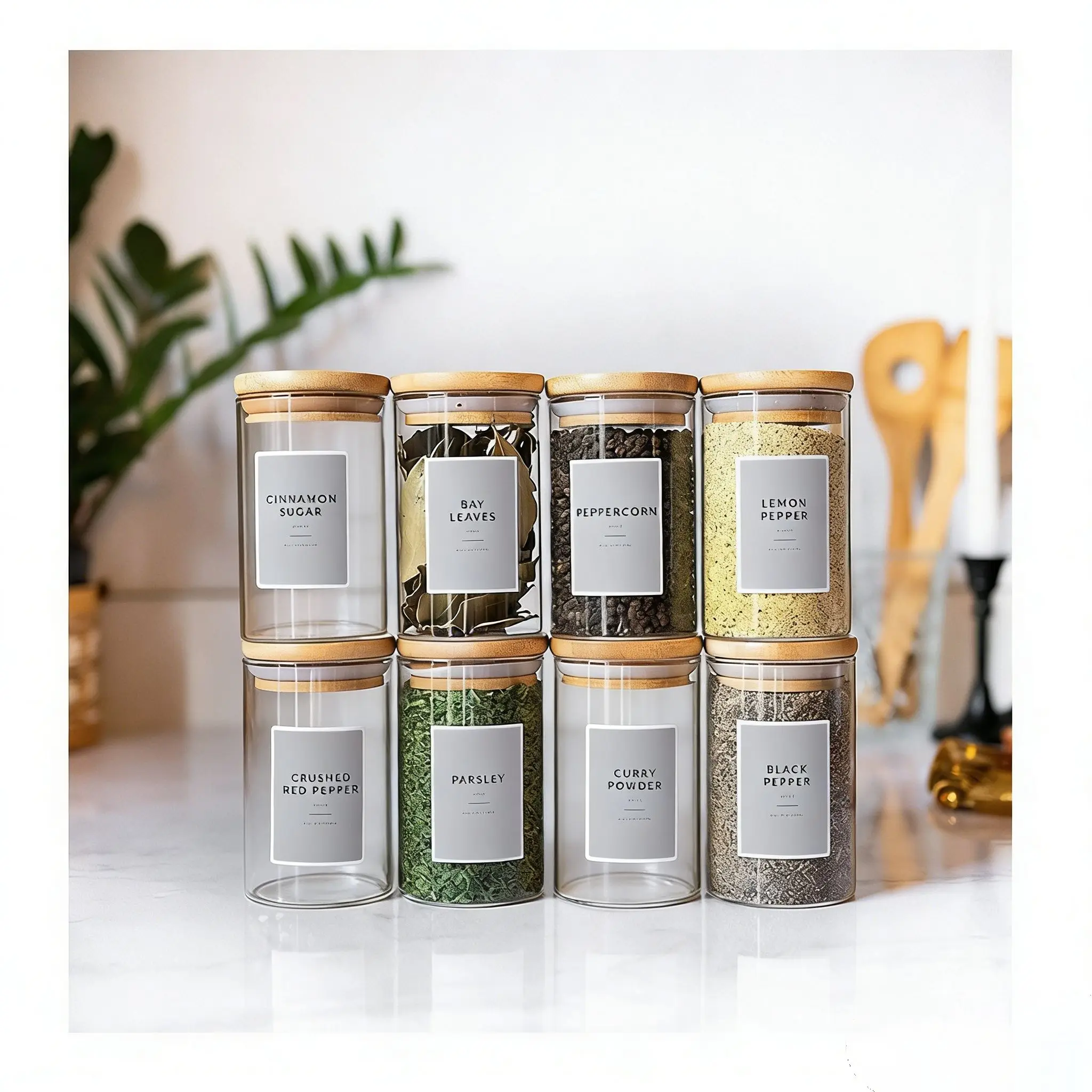 Custom Premium Food Stickers Logo Labels for Spice Jars Seasonings Peanut Butter Bottle Packaging
Custom Premium Food Stickers Logo Labels for Spice Jars Seasonings Peanut Butter Bottle Packaging