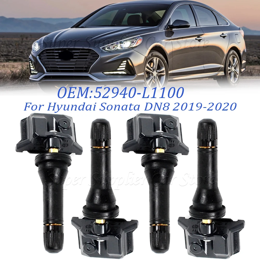Tire Pressure Sensors 433MHZ Replacement For Hyundai Elantra Ioniq 5 Sonata Kia Carnival Optima Sorento 52940-L1100 52940L1100
Tire Pressure Sensors 433MHZ Replacement For Hyundai Elantra Ioniq 5 Sonata Kia Carnival Optima Sorento 52940-L1100 52940L1100