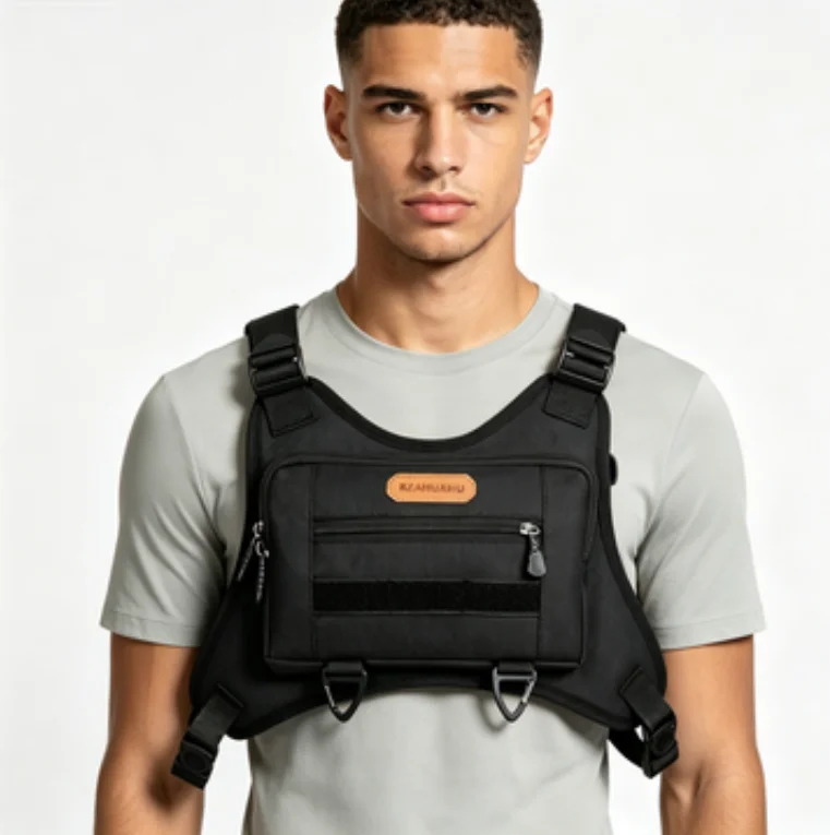 Sports Chest Bag Adjustable Strap Fashion Sport Backpack Large Capacity Streetwear Chest bag for Running Travel Мужская сумка 가방
Sports Chest Bag Adjustable Strap Fashion Sport Backpack Large Capacity Streetwear Chest bag for Running Travel Мужская сумка 가방