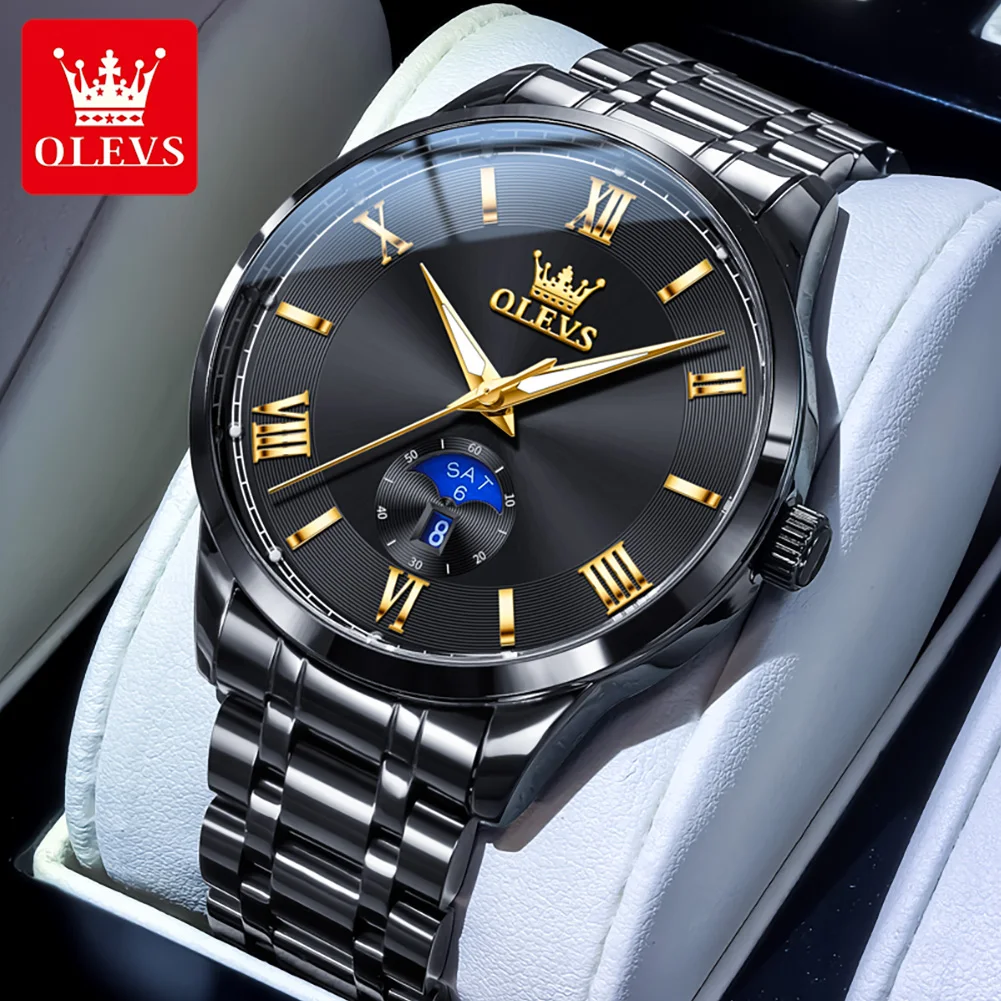 OLEVS 3638 Fashion Business Men's Watches Waterproof Date Quartz Watch Original Luminous Simple Brand Stainless Steel Wristwatch
OLEVS 3638 Fashion Business Men's Watches Waterproof Date Quartz Watch Original Luminous Simple Brand Stainless Steel Wristwatch