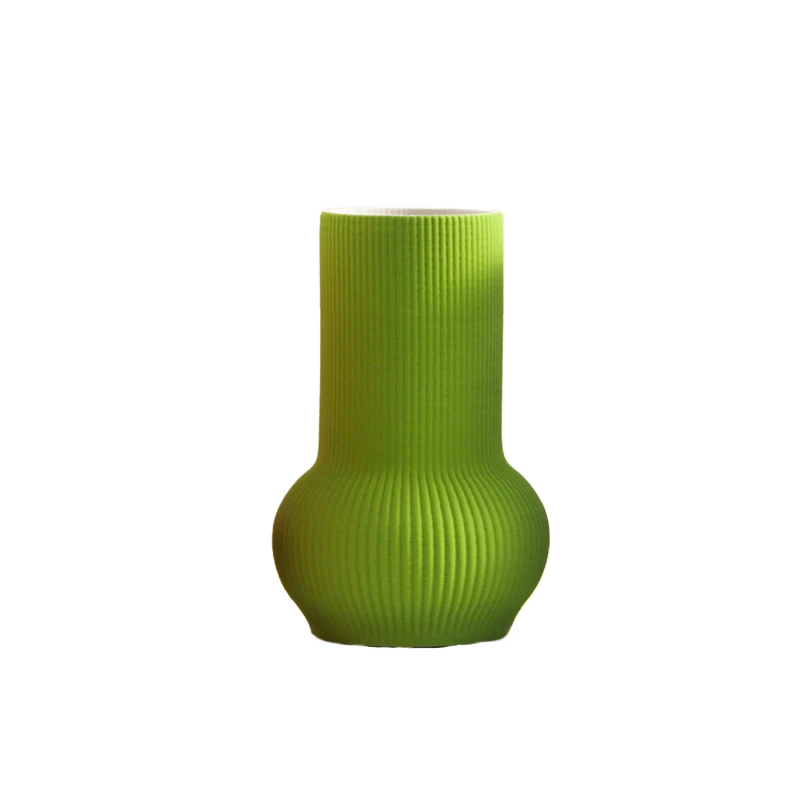 Modern Nordic creative fluorescent green ceramic flower ware 3D printing vase dried flower insert TV cabinet ornament
Modern Nordic creative fluorescent green ceramic flower ware 3D printing vase dried flower insert TV cabinet ornament