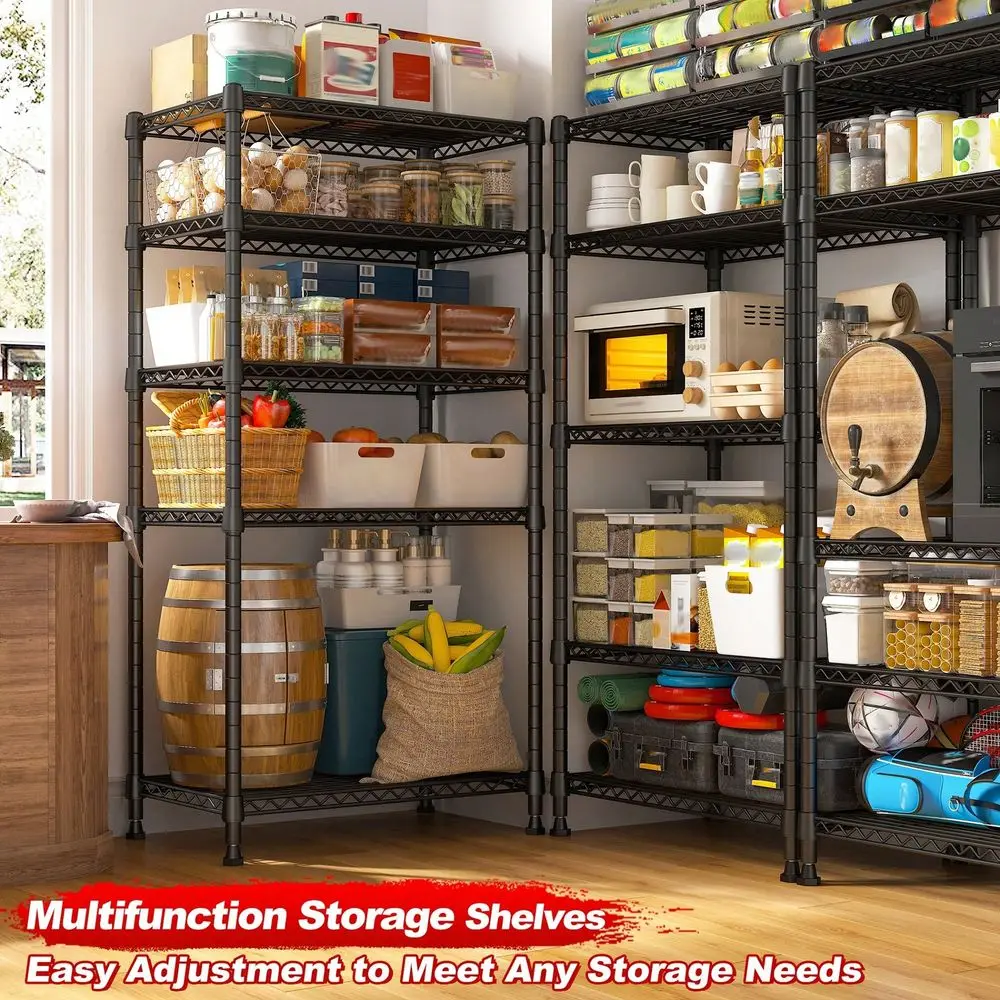 Garage Shelving Storage Shelf Shelves Metal Storage Shelves, 5Tier Adjustable Shelving For Kitchen And Garage,21.45 X 13.58 X60
Garage Shelving Storage Shelf Shelves Metal Storage Shelves, 5Tier Adjustable Shelving For Kitchen And Garage,21.45 X 13.58 X60