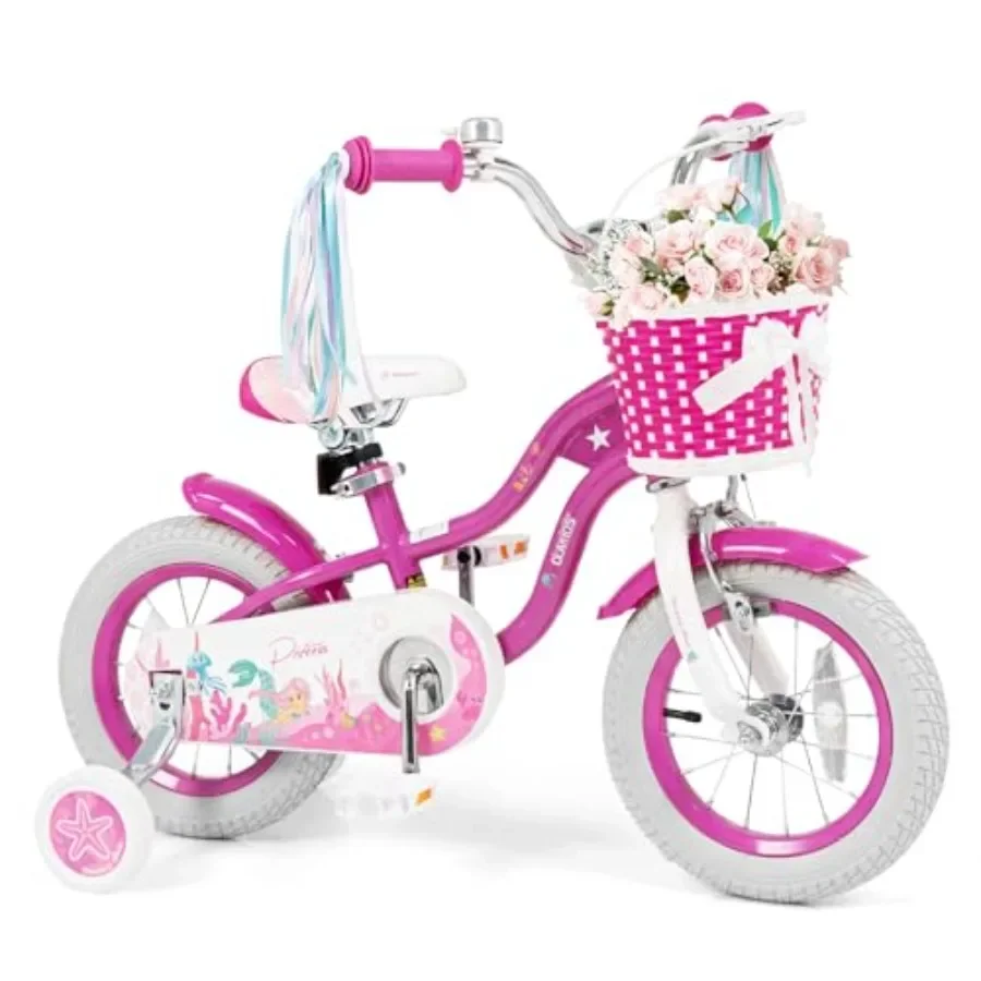 Bike for Outdoor Riding, Steel Frame, Pink Mermaid Design, Rust-Resistant Coating Ergonomic Dual Brake System
Bike for Outdoor Riding, Steel Frame, Pink Mermaid Design, Rust-Resistant Coating Ergonomic Dual Brake System