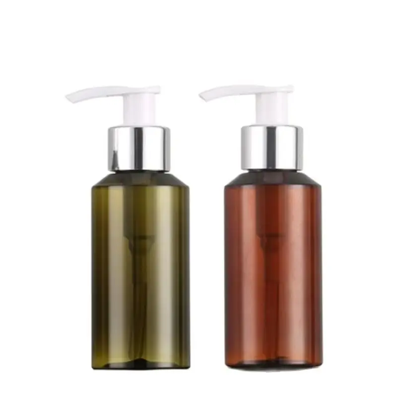10Pcs Shampoo Bottle Plastic 100ML Brown Green Shiny Silver Ring Lotion Pump Cosmetic Packing Empty Emulsion Refillable Bottles
10Pcs Shampoo Bottle Plastic 100ML Brown Green Shiny Silver Ring Lotion Pump Cosmetic Packing Empty Emulsion Refillable Bottles