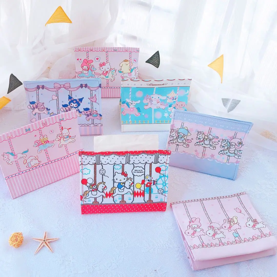 Sanrio Hello Kitty Kuromi new cute cartoon PU waterproof desktop tissue box home car paper towel set drawer storage package
Sanrio Hello Kitty Kuromi new cute cartoon PU waterproof desktop tissue box home car paper towel set drawer storage package