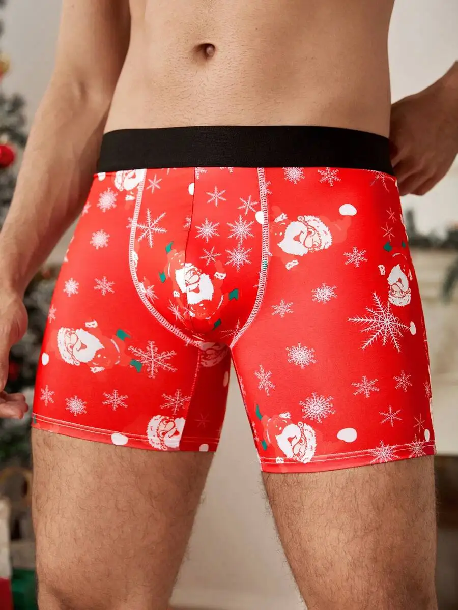 4 Pcs Mens Christmas Print Boxer Shorts Comfortable Casual Underwear
4 Pcs Mens Christmas Print Boxer Shorts Comfortable Casual Underwear