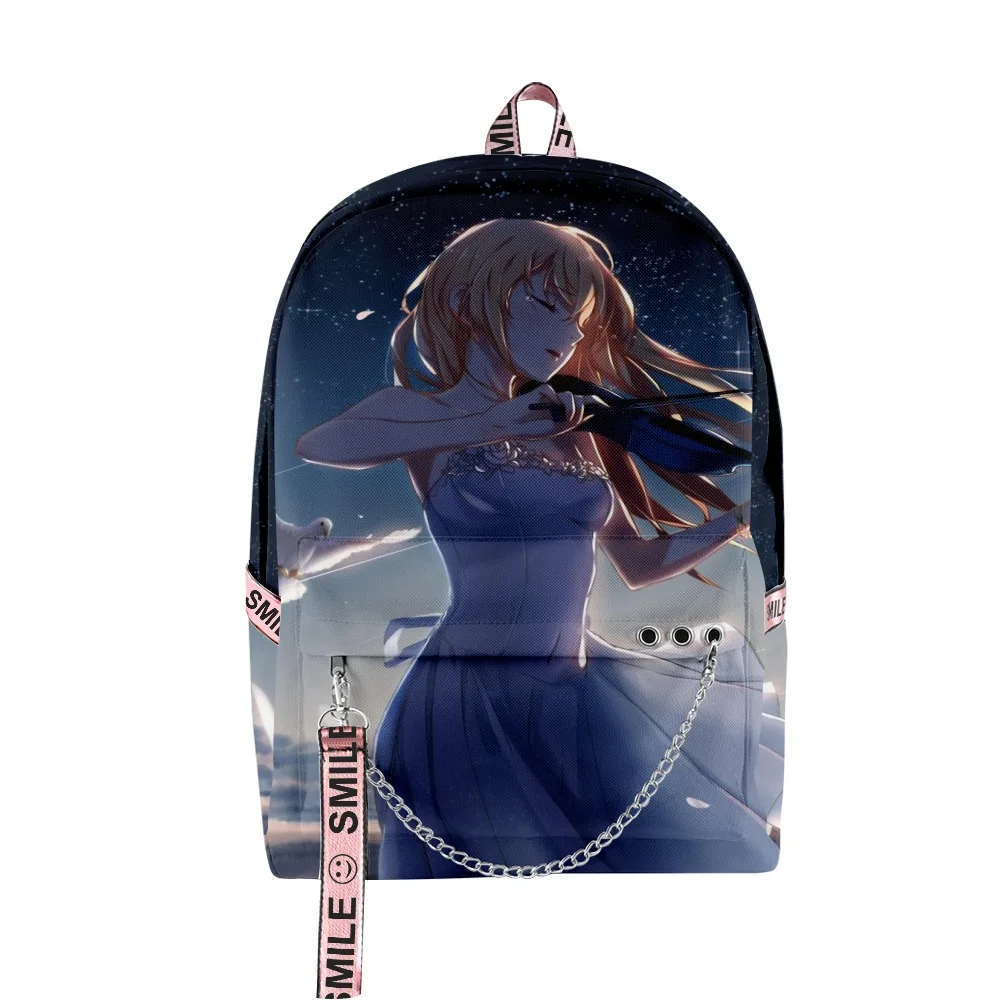 Harajuku Popular Funny Your lie in April Student School Bags Unisex 3D Print Oxford Notebook multifunction Travel Backpacks
Harajuku Popular Funny Your lie in April Student School Bags Unisex 3D Print Oxford Notebook multifunction Travel Backpacks