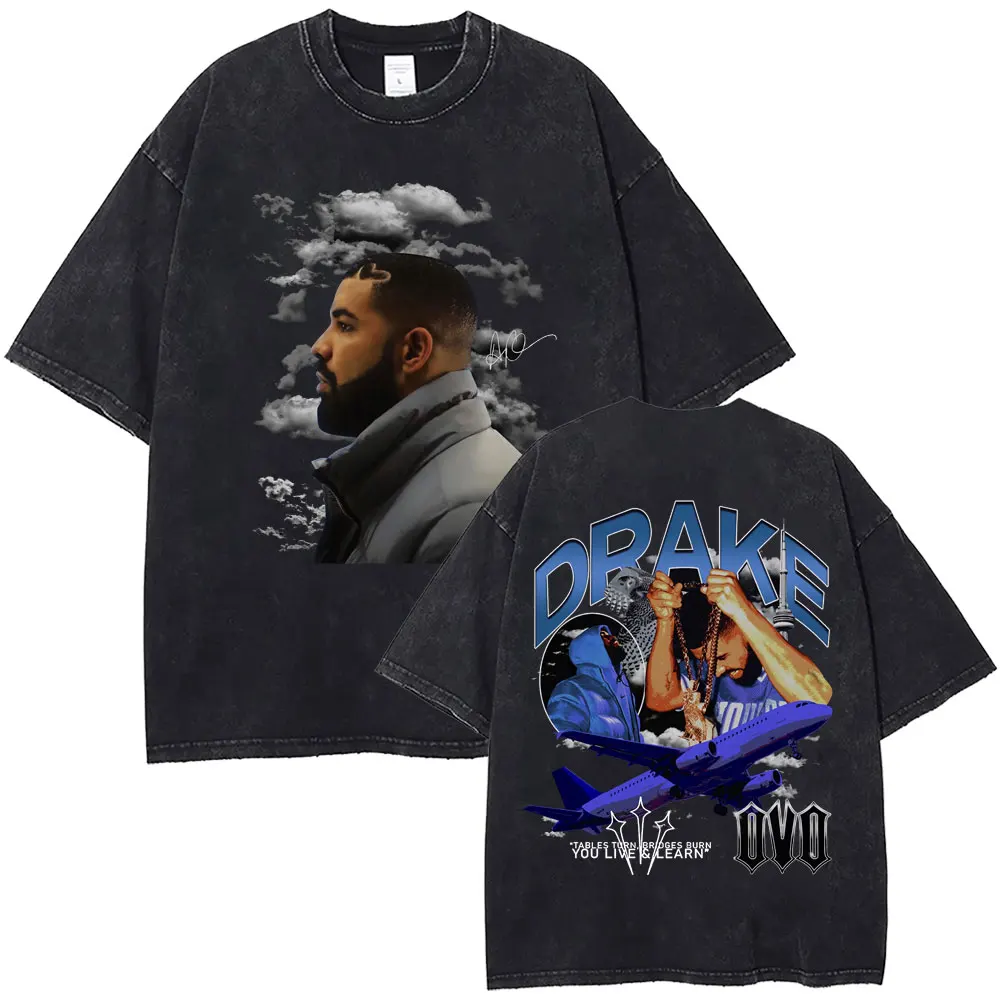 Washed Vintage Best Famous Rapper Drake Music Album Double Sided Graphic T Shirt Men Women Hip Hop Fashion Oversized T-shirts 
Washed Vintage Best Famous Rapper Drake Music Album Double Sided Graphic T Shirt Men Women Hip Hop Fashion Oversized T-shirts