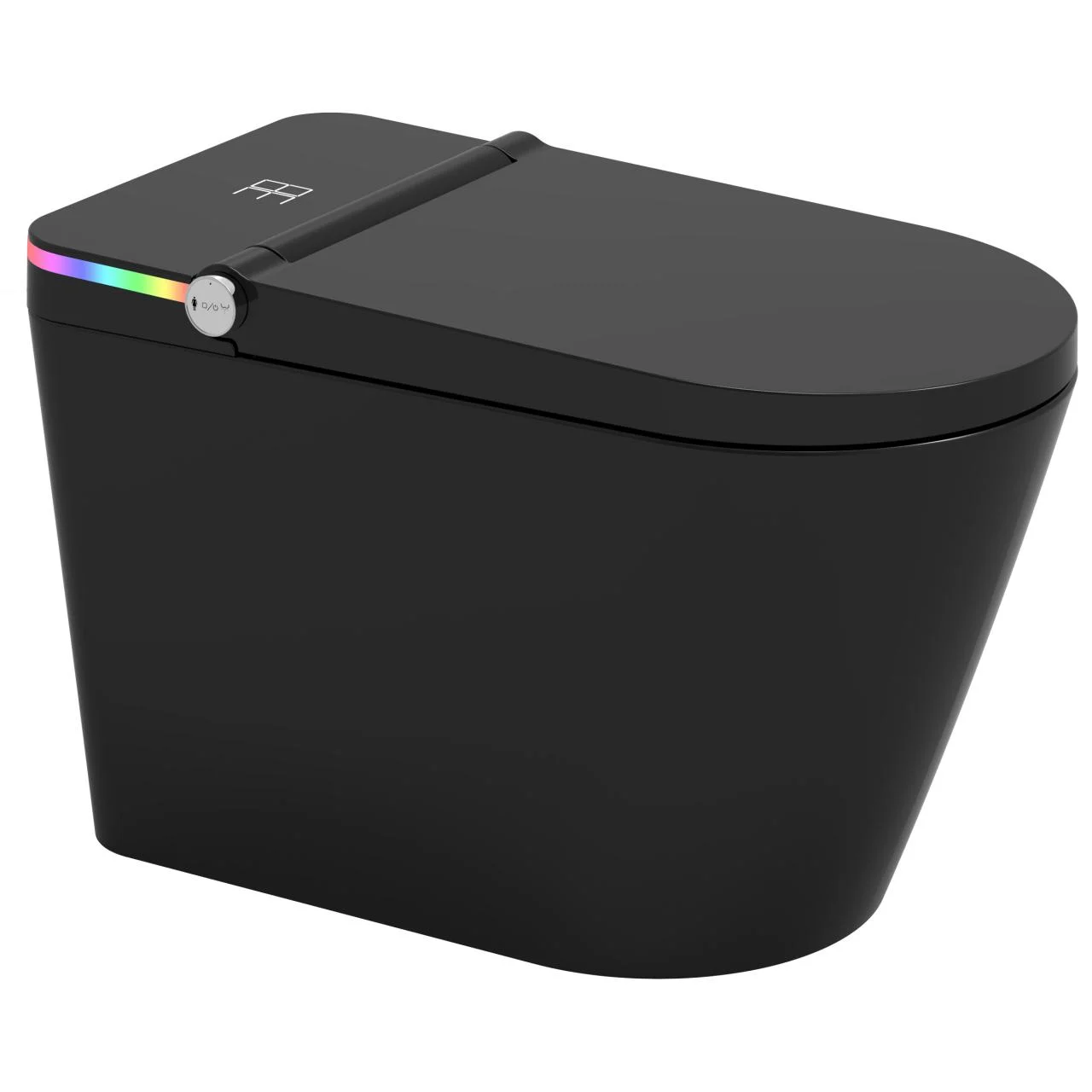 Система самозачистки, керамический матовый черный туалет для ванной комнаты, интеллектуальный умный биде-туалет 
Система самозачистки, керамический матовый черный туалет для ванной комнаты, интеллектуальный умный биде-туалет