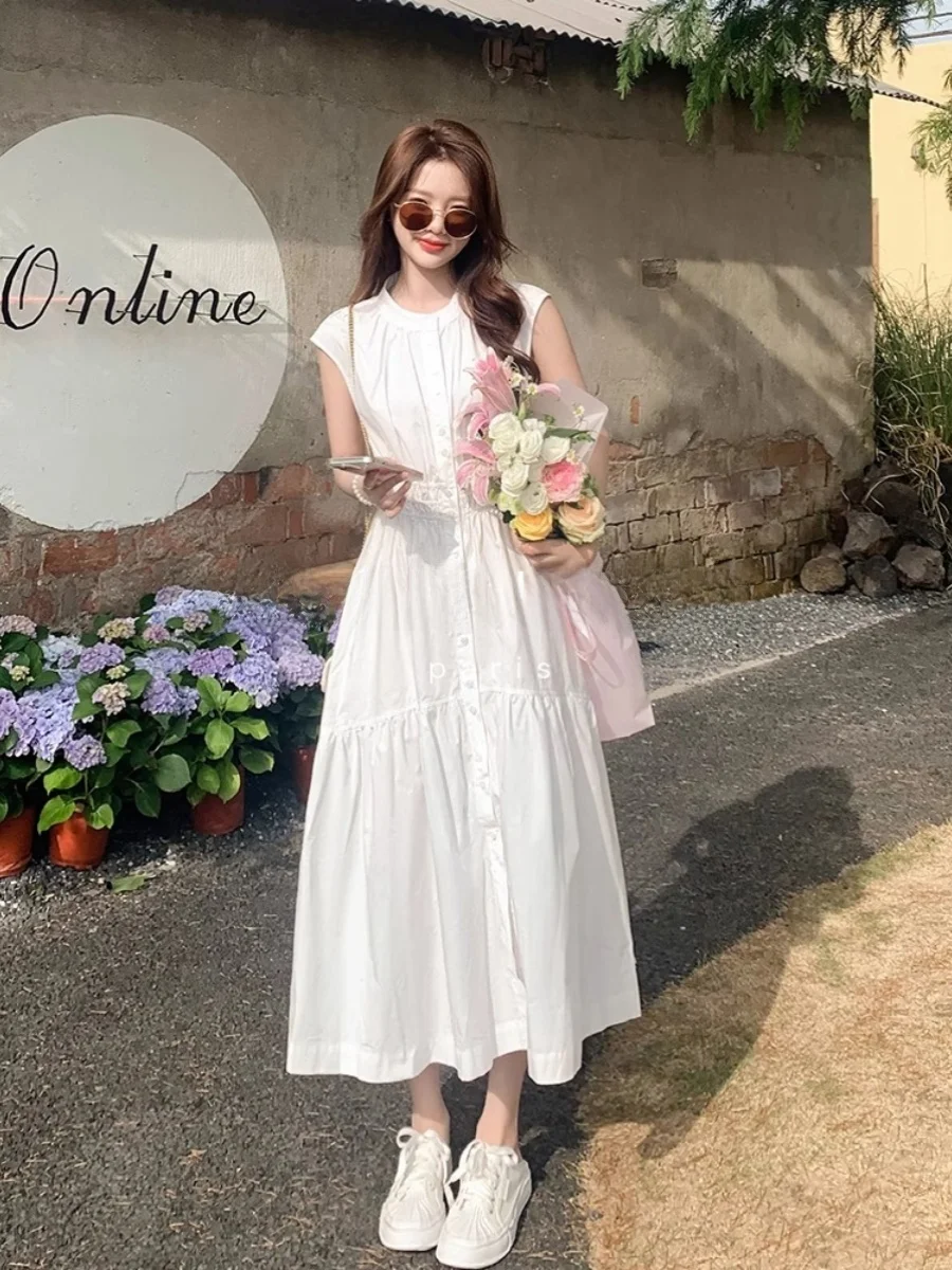 ROUJE KEFSS Elegant Slimming Sleeveless Shirt Dress Women's Summer 2024 Gentle Style Dress Other Material 100%
ROUJE KEFSS Elegant Slimming Sleeveless Shirt Dress Women's Summer 2024 Gentle Style Dress Other Material 100%