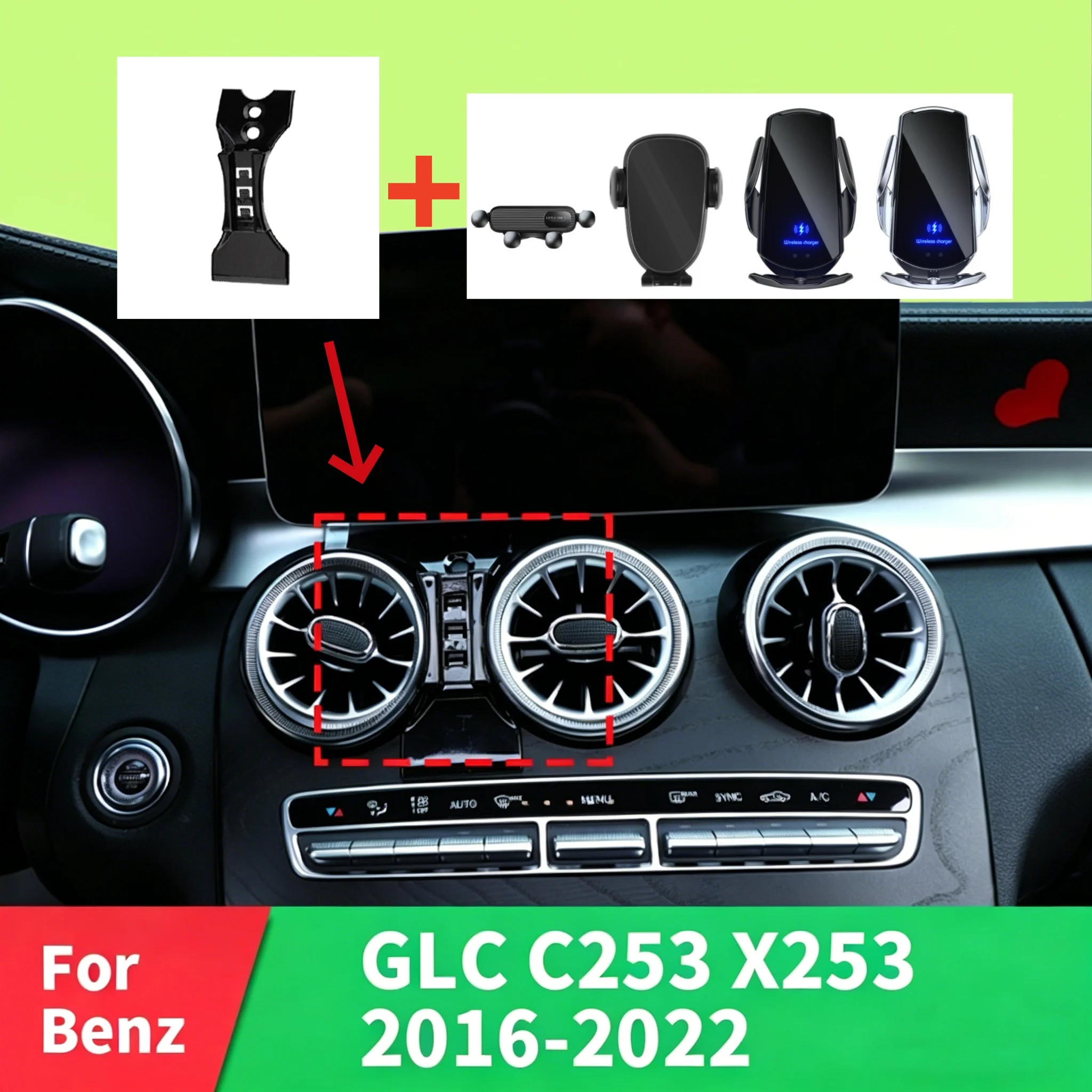 Snap-in Base for Car Phone Mount Compatible with Mercedes-Benz GLC C253 X253 (2016-2022) Fits Various Phone Holder Styles
Snap-in Base for Car Phone Mount Compatible with Mercedes-Benz GLC C253 X253 (2016-2022) Fits Various Phone Holder Styles