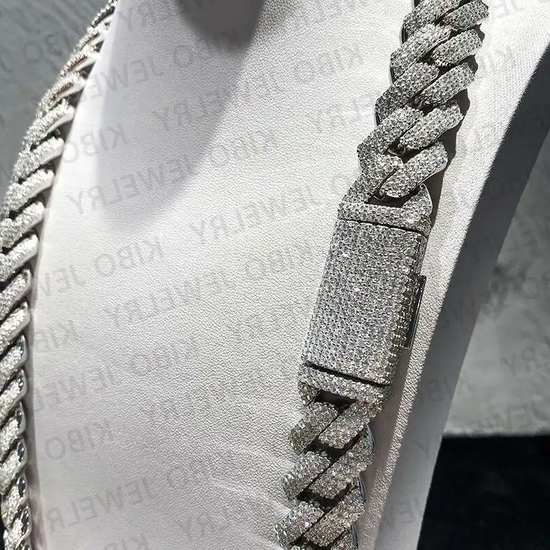 Iced out pass diamond tester vvs moissanite necklace bracelet silver with gold plated 18mm cuban link moissanite chain
Iced out pass diamond tester vvs moissanite necklace bracelet silver with gold plated 18mm cuban link moissanite chain