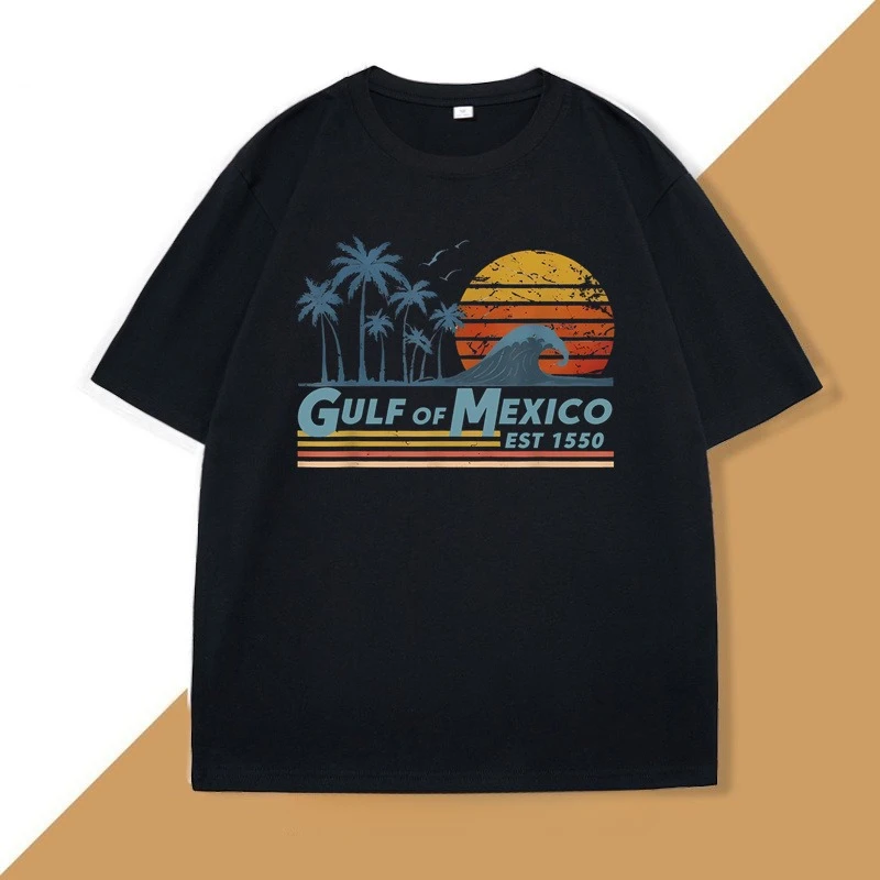 Gulf of Mexico T-shirt Men Women Gulf Coast Mississippi Florida Beach T Shirt Summer Cotton Unisex Graphic T Shirts Mens Clothes
Gulf of Mexico T-shirt Men Women Gulf Coast Mississippi Florida Beach T Shirt Summer Cotton Unisex Graphic T Shirts Mens Clothes