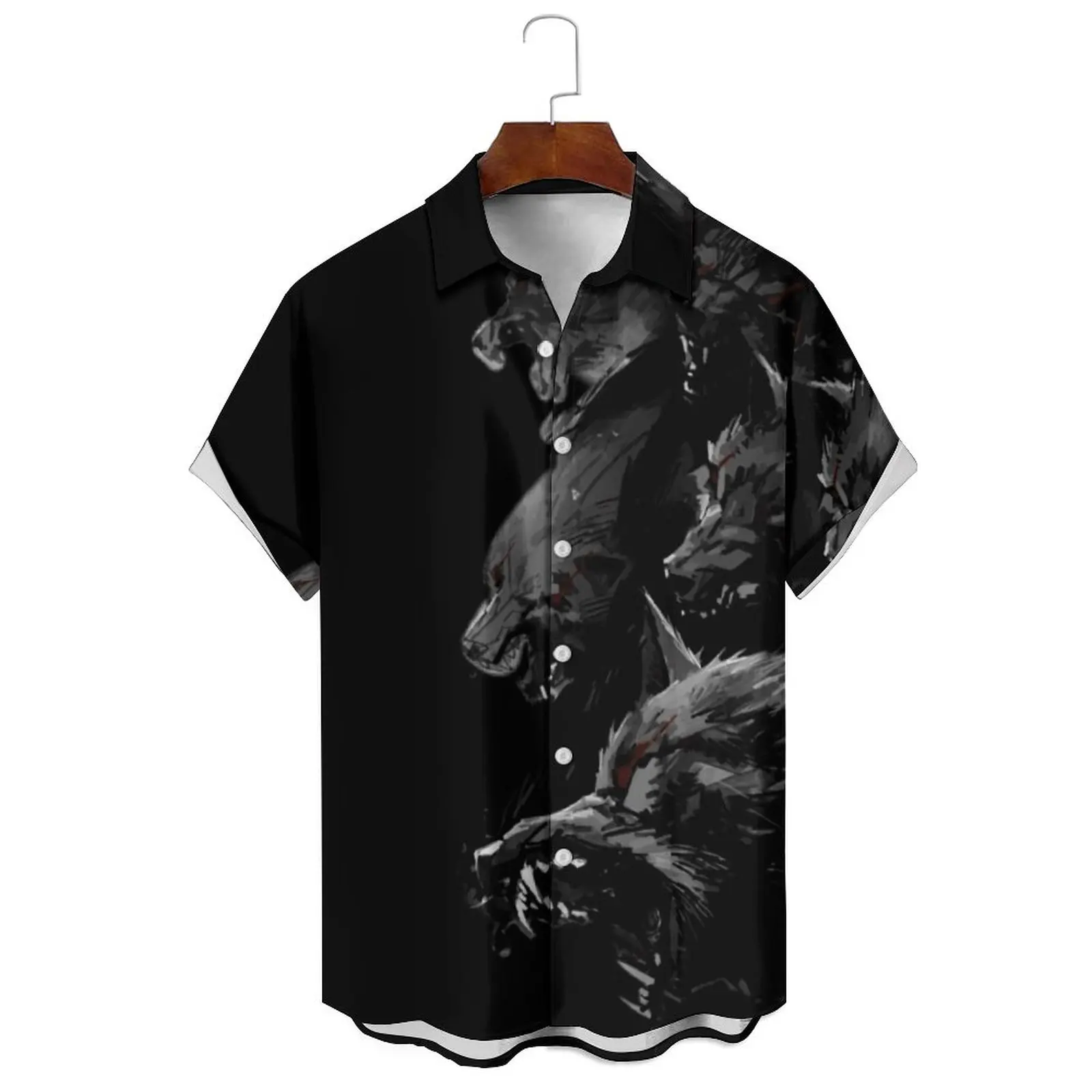Simple Summer Fashion Men's Relaxed Casual Breathable Irregular Animal Print Lapel Single-Breasted Short-Sleeved Shirt
Simple Summer Fashion Men's Relaxed Casual Breathable Irregular Animal Print Lapel Single-Breasted Short-Sleeved Shirt